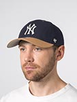 Бейсболка 47 BRAND арт. B-CAMPC17GWS-NYA New York Yankees MLB (темно-синий / бежевый)